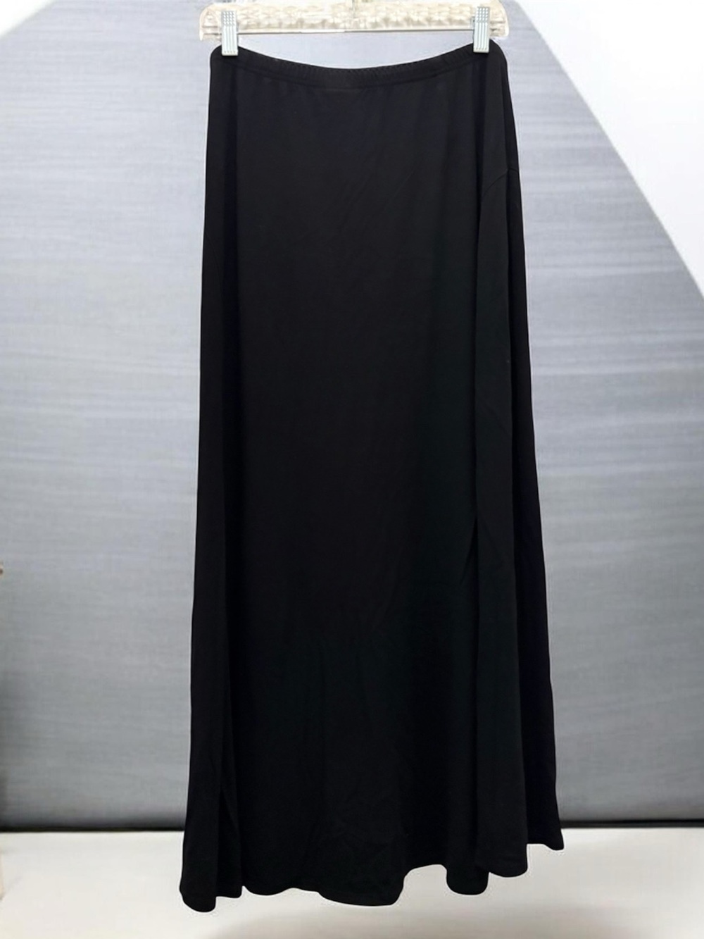 J.Jill Stretch Black Maxi Skirt with Elastic Waist Women’s Large Whimsygoth,90’s